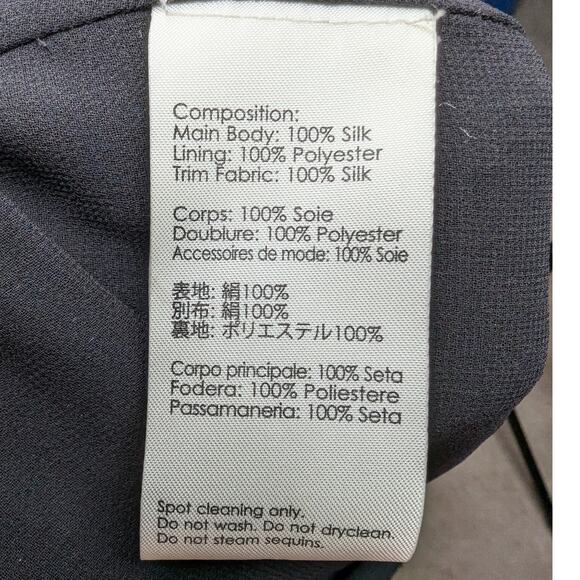 3.1 Phillip Lim Ivory Green 100% Silk Sequin Embellished Mesh Panel Mini Dress 2 - Picture 7 of 8